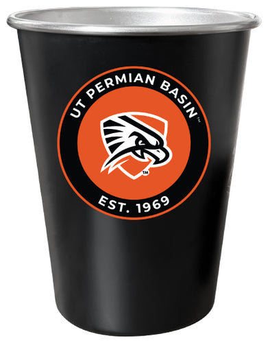 University of Texas of the Permian Basin 8 oz Tin Cup Black Matte Coating Officially Licensed Single