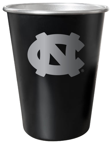 UNC Tar Heels 8 oz Engraved Tin Cup Black Matte Coating Officially Licensed 