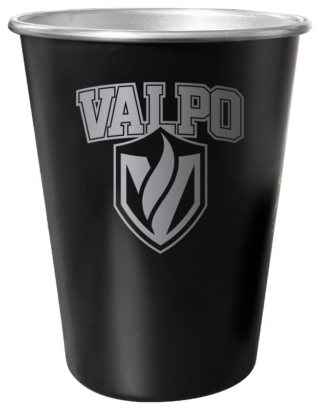 Valparaiso University 8 oz Engraved Tin Cup Black Matte Coating Officially Licensed 