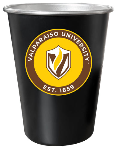 Valparaiso University 8 oz Tin Cup Black Matte Coating Officially Licensed Single