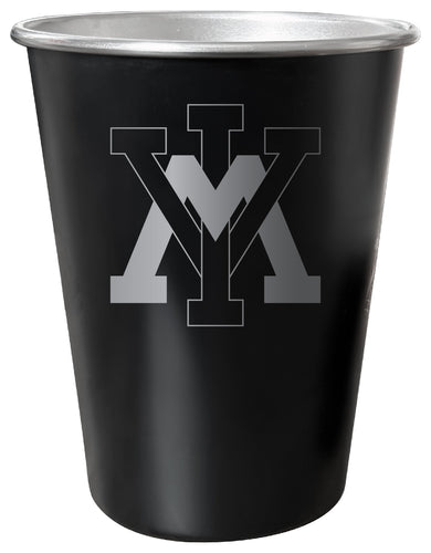 VMI Keydets 8 oz Engraved Tin Cup Black Matte Coating Officially Licensed 
