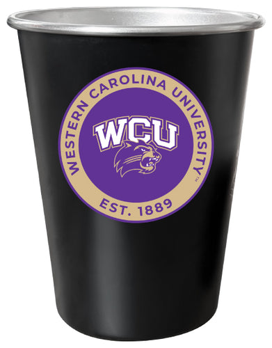 Western Carolina University 8 oz Tin Cup Black Matte Coating Officially Licensed Single