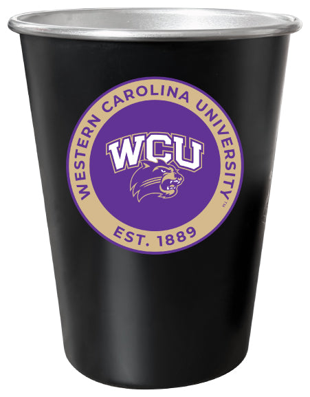 Western Carolina University 8 oz Tin Cup Black Matte Coating Officially Licensed Single