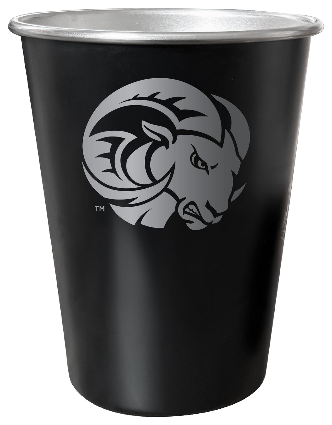 Winston-Salem State 8 oz Engraved Tin Cup Black Matte Coating Officially Licensed 