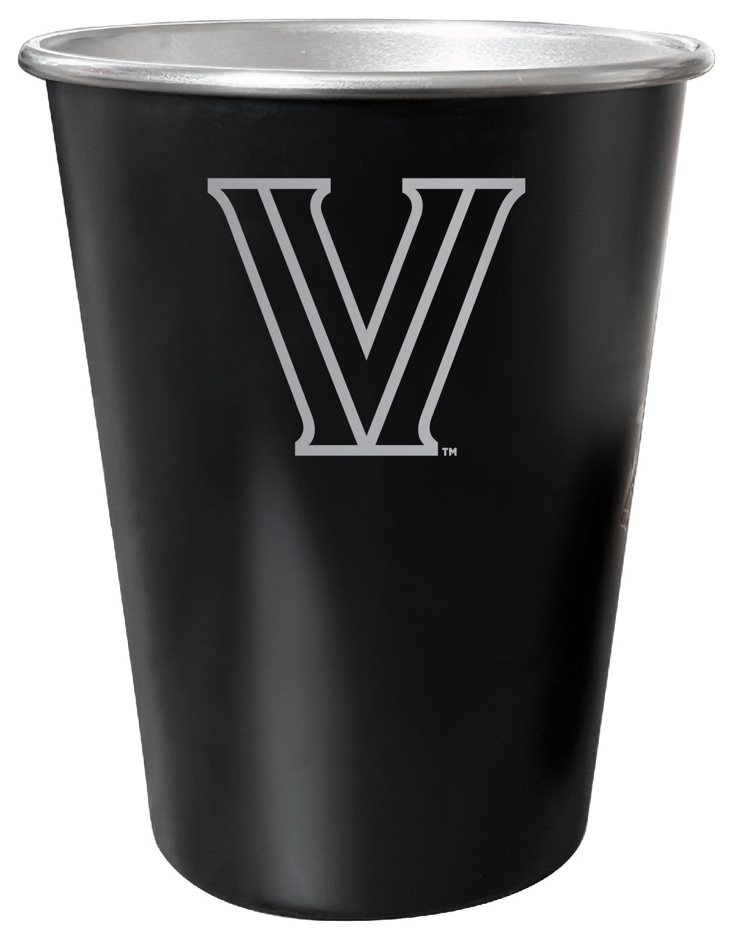 Villanova Wildcats 8 oz Engraved Tin Cup Black Matte Coating Officially Licensed 