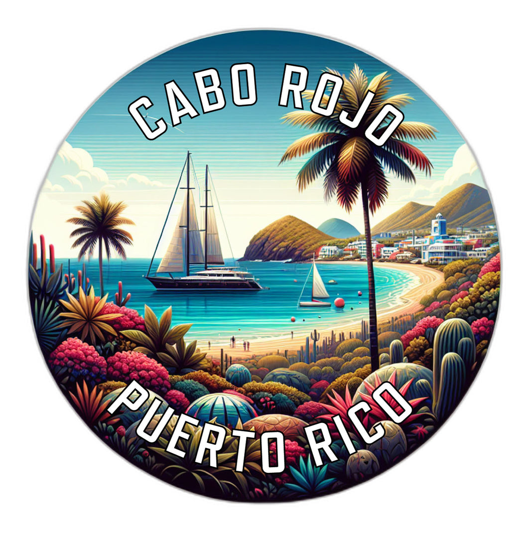 Cabo Rojo Puerto Rico Souvenir Die Cut Flat Magnet 6-Inch