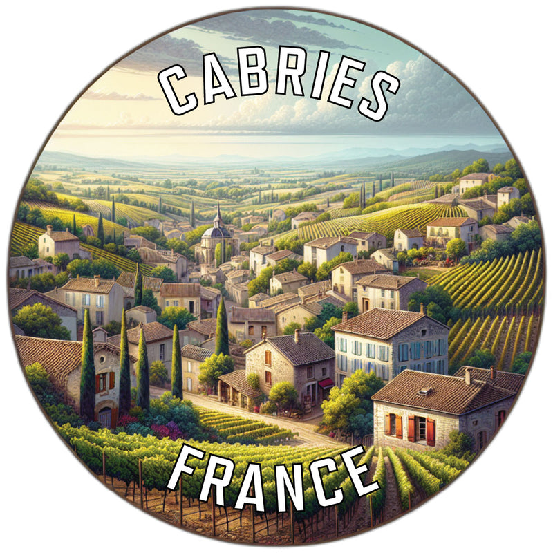Cabries France Souvenir Vinyl Decal Sticker 2-Inch