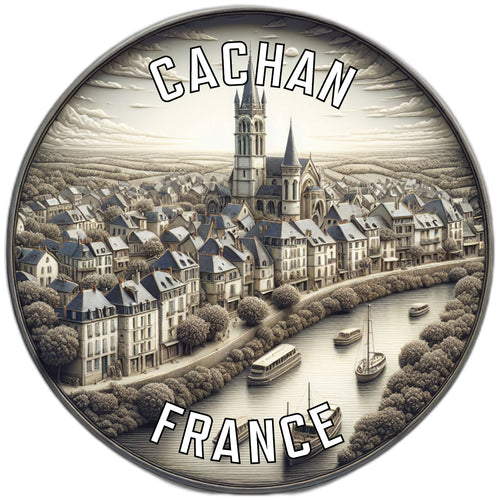 Cachan France Souvenir Vinyl Decal Sticker 6-Inch