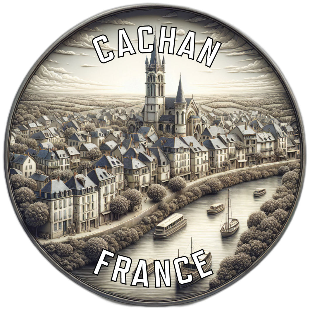 Cachan France Souvenir Vinyl Decal Sticker 6-Inch