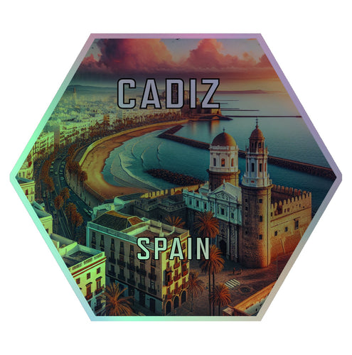Cadiz Spain Souvenir Die Cut Flat Magnet 2-Inch