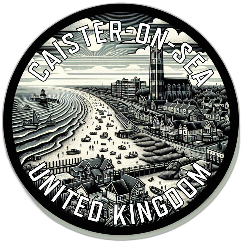 Caister on Sea United Kingdom Souvenir Vinyl Decal Sticker 6-Inch