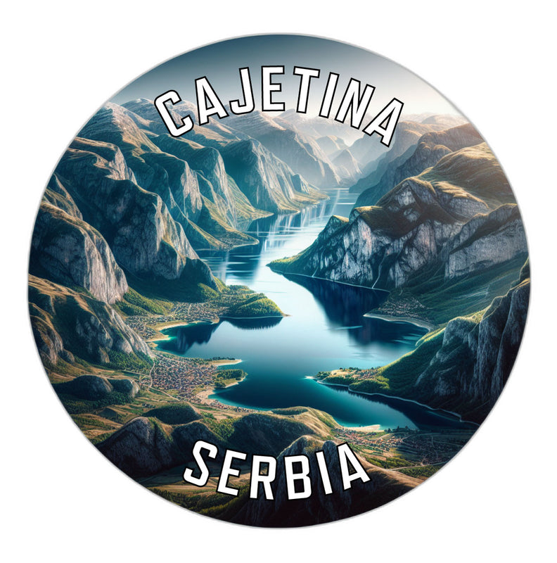Cajetina Serbia Souvenir Die Cut Flat Magnet 2-Inch