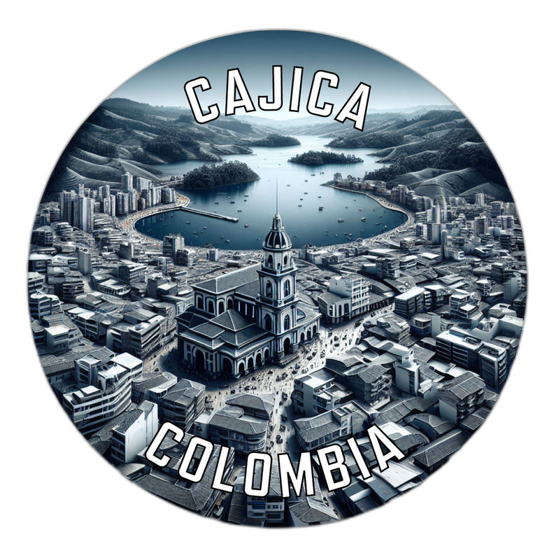 Cajica Colombia Souvenir Die Cut Flat Magnet 2-Inch