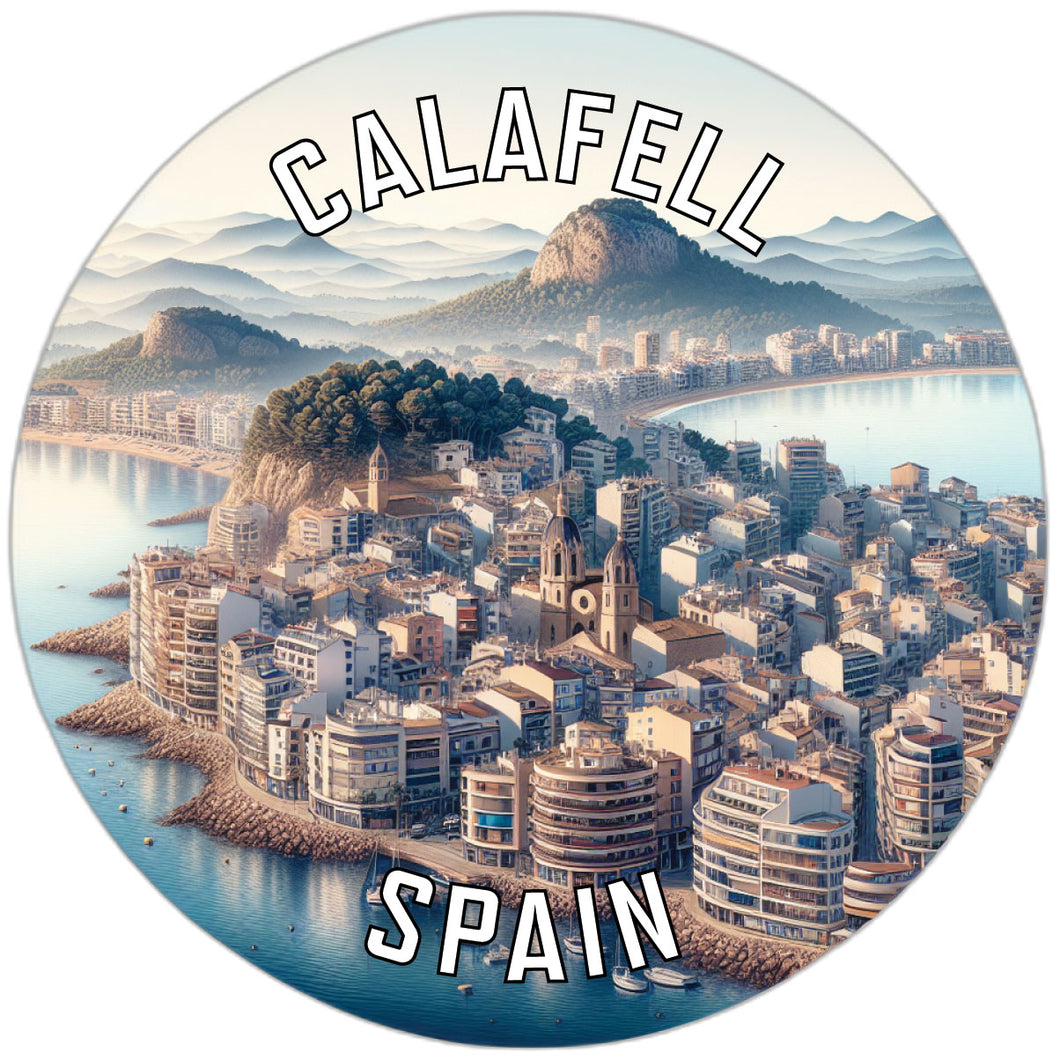 Calafell Spain Souvenir Die Cut Flat Magnet 6-Inch