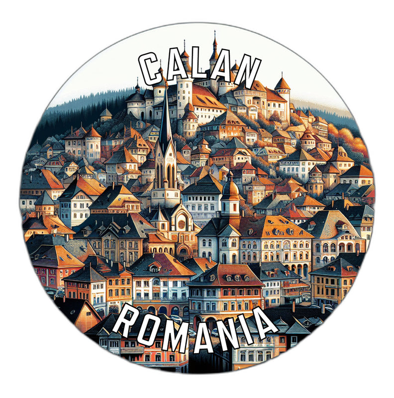 Calan Romania Souvenir Die Cut Flat Magnet 6-Inch