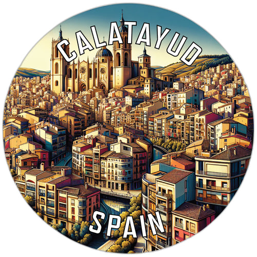 Calatayud Spain Souvenir Die Cut Flat Magnet 2-Inch