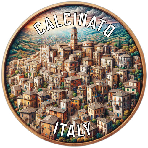 Calcinato Italy Souvenir Die Cut Flat Magnet 6-Inch