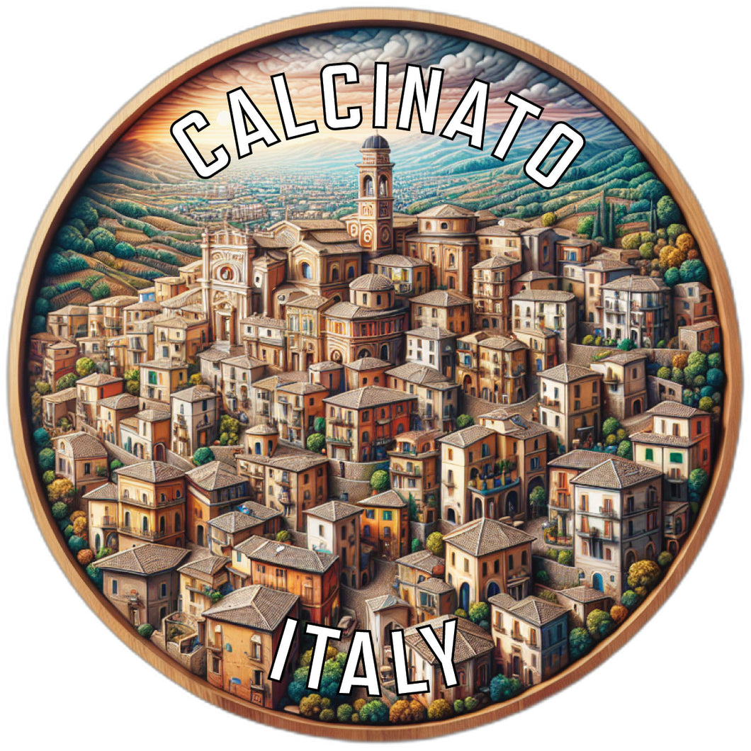 Calcinato Italy Souvenir Die Cut Flat Magnet 6-Inch