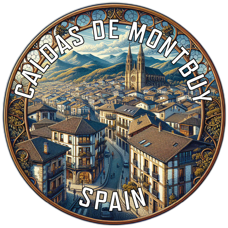 Caldas de Montbuy Spain Souvenir Die Cut Flat Magnet 2-Inch