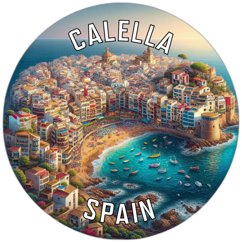 Calella Spain Souvenir Die Cut Flat Magnet 2-Inch