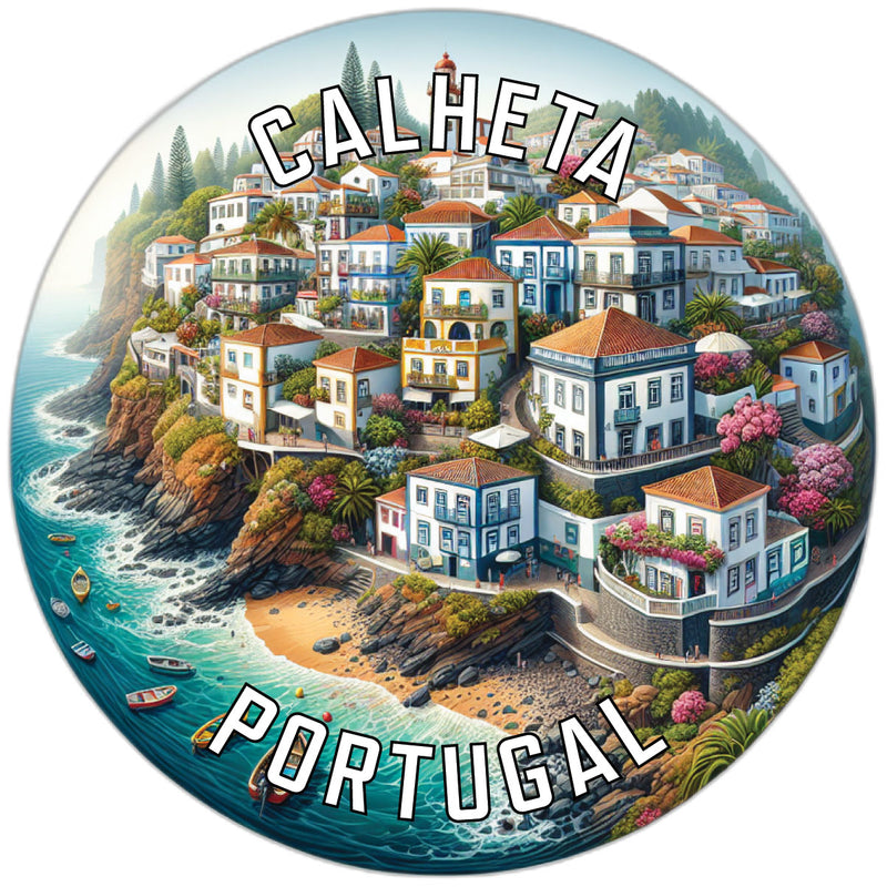 Calheta Portugal Souvenir Die Cut Flat Magnet 2-Inch