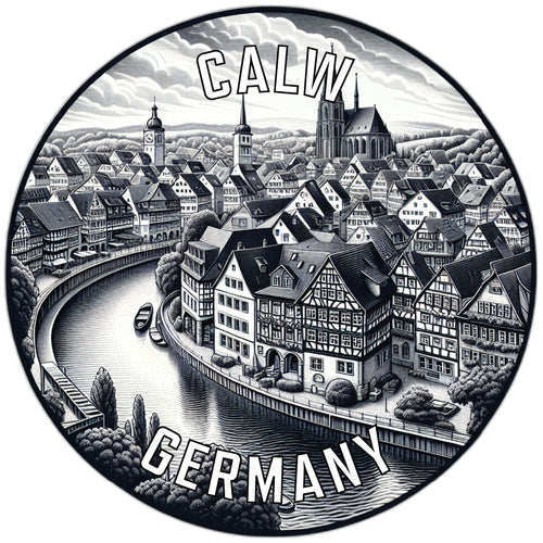 Calw Germany Souvenir Die Cut Flat Magnet 2-Inch