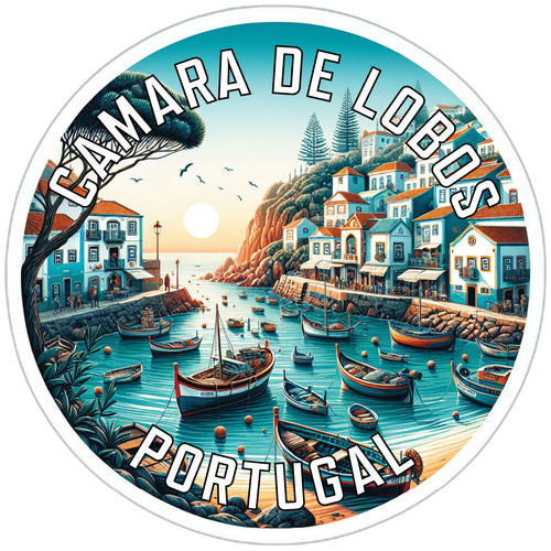 Camara de Lobos Portugal Souvenir Die Cut Flat Magnet 6-Inch
