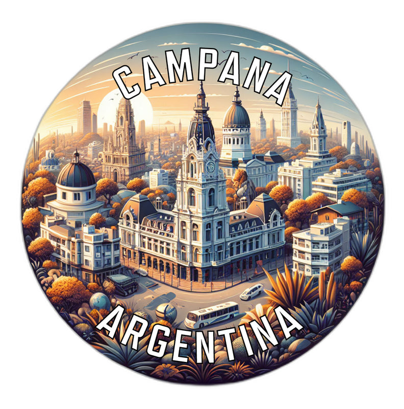 Campana Argentina Souvenir Die Cut Flat Magnet 2-Inch