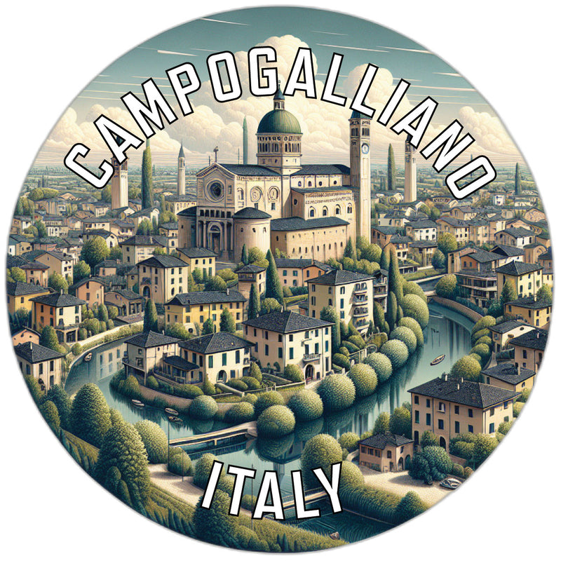Campogalliano Italy Souvenir Vinyl Decal Sticker 4-Inch
