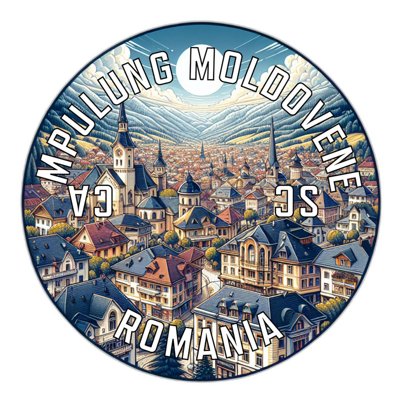 Campulung Moldovenesc Romania Souvenir Die Cut Flat Magnet 2-Inch