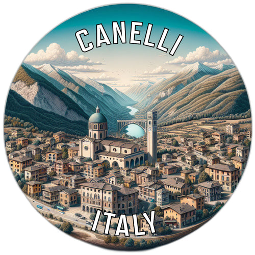 Canelli Italy Souvenir Die Cut Flat Magnet 2-Inch