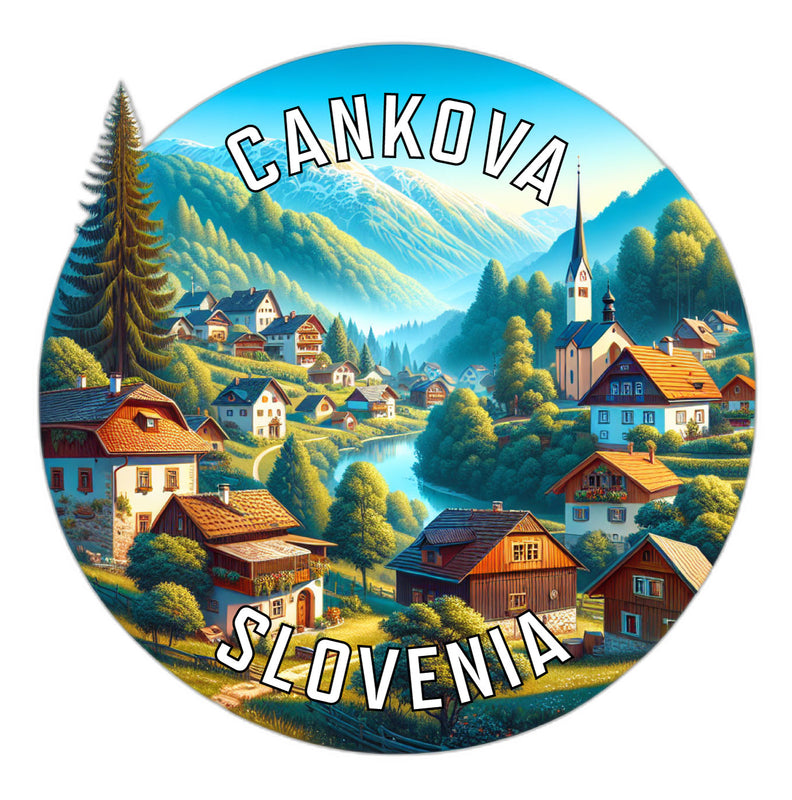 Cankova Slovenia Souvenir Die Cut Flat Magnet 2-Inch