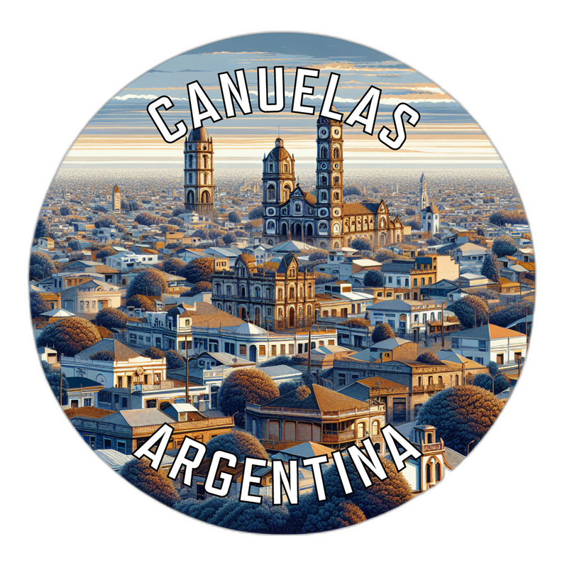Canuelas Argentina Souvenir Die Cut Flat Magnet 2-Inch