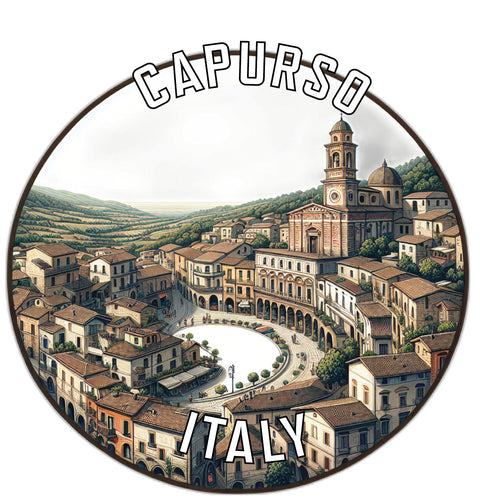 Capurso Italy Souvenir Die Cut Flat Magnet 6-Inch