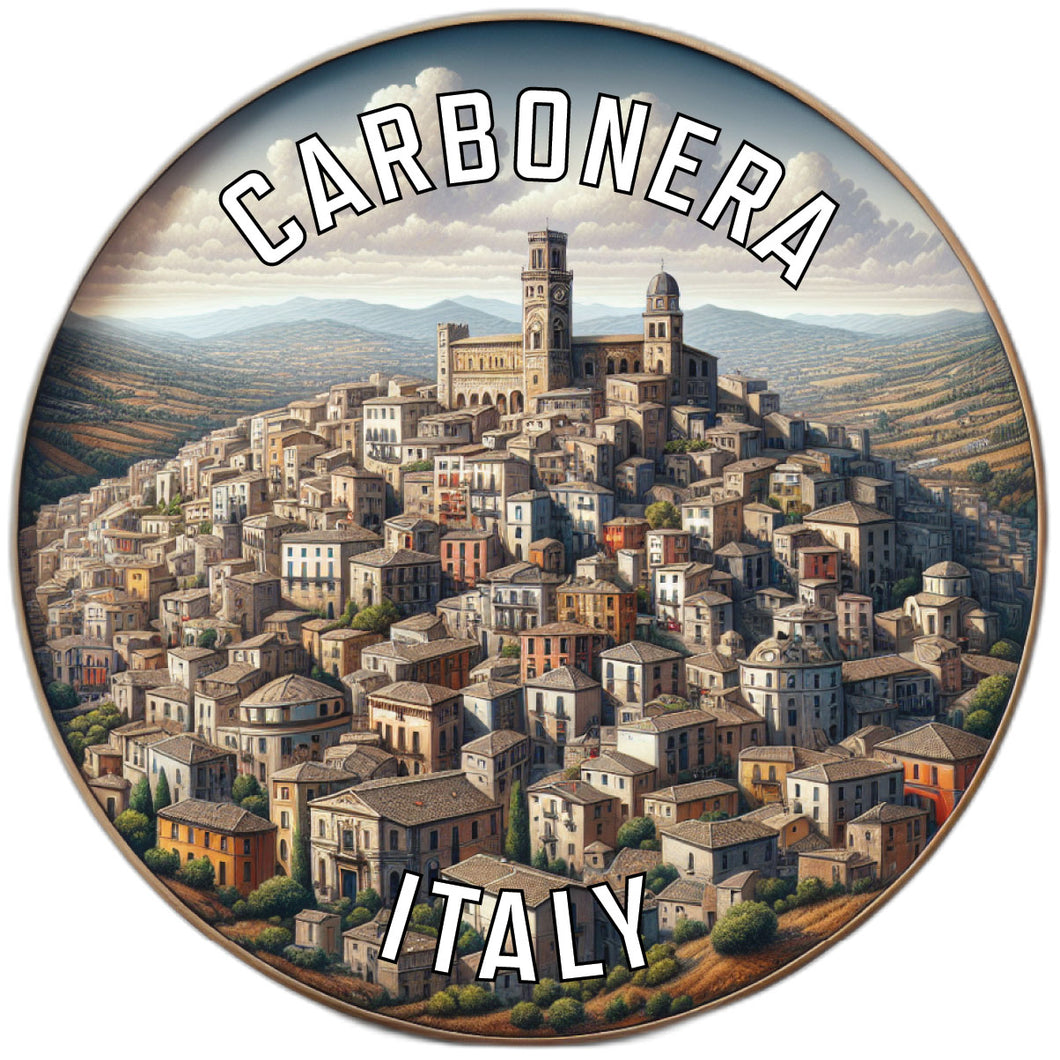Carbonera Italy Souvenir Die Cut Flat Magnet 6-Inch