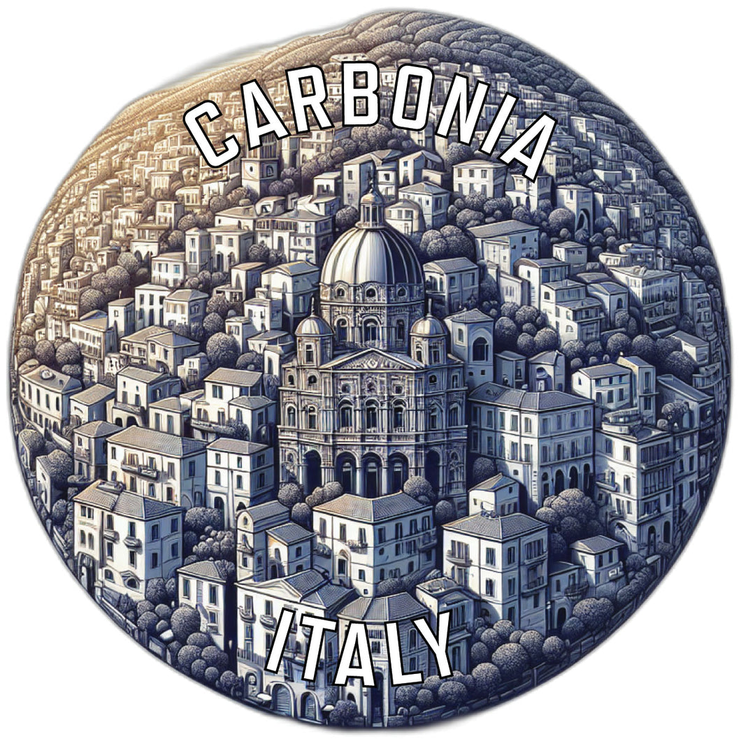 Carbonia Italy Souvenir Die Cut Flat Magnet 6-Inch