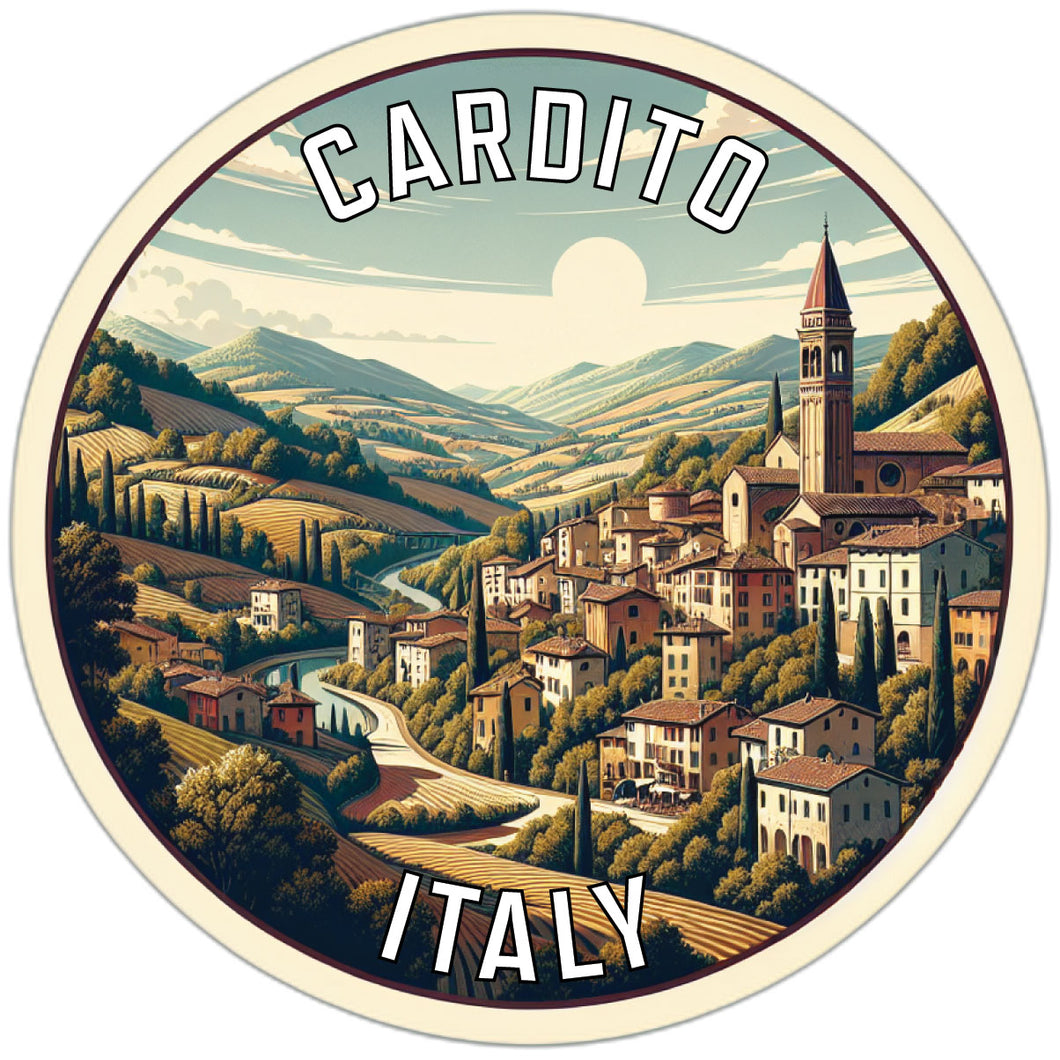 Cardito Italy Souvenir Die Cut Flat Magnet 6-Inch