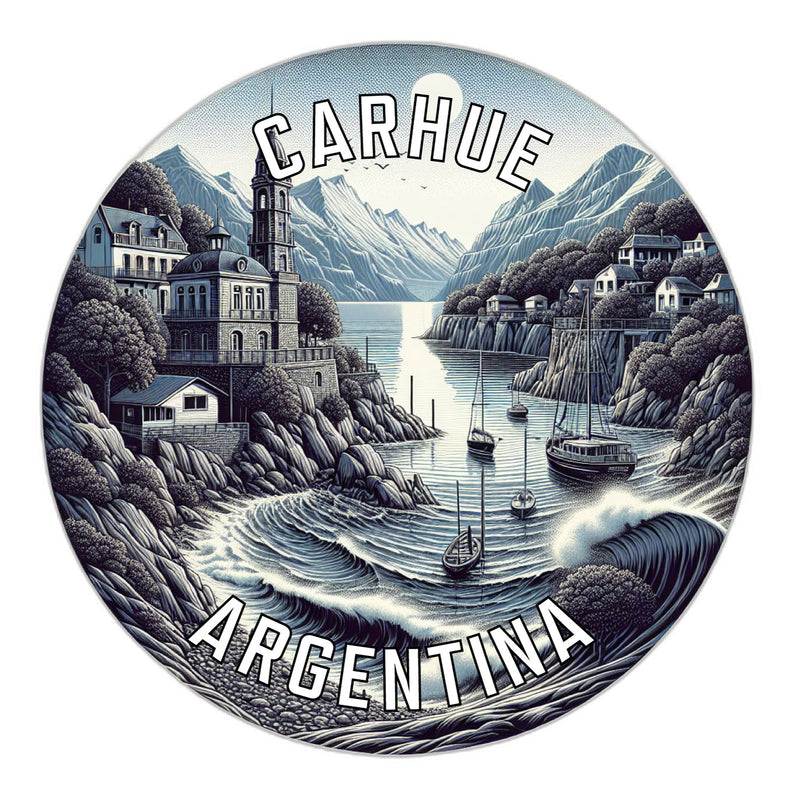 Carhue Argentina Souvenir Die Cut Flat Magnet 6-Inch