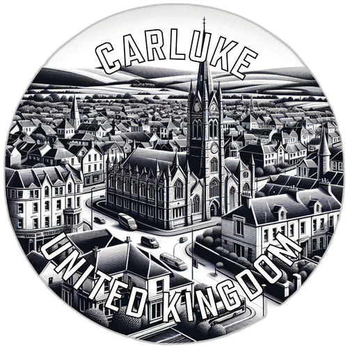 Carluke United Kingdom Souvenir Die Cut Flat Magnet 2-Inch
