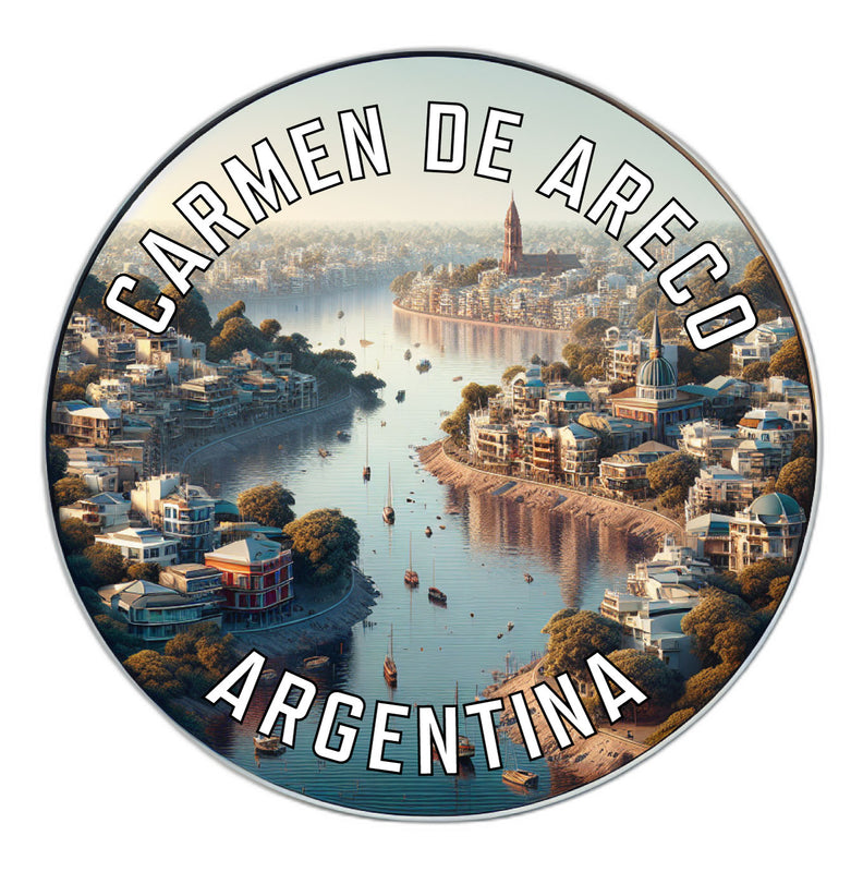 Carmen de Areco Argentina Souvenir Die Cut Flat Magnet 2-Inch