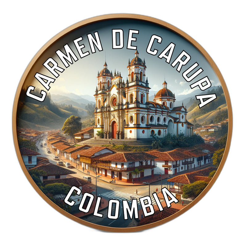 Carmen de Carupa Colombia Souvenir Die Cut Flat Magnet 2-Inch