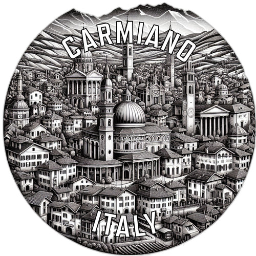 Carmiano Italy Souvenir Die Cut Flat Magnet 2-Inch