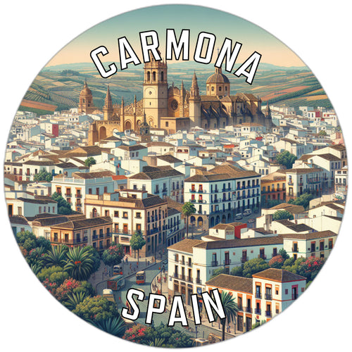 Carmona Spain Souvenir Die Cut Flat Magnet 2-Inch