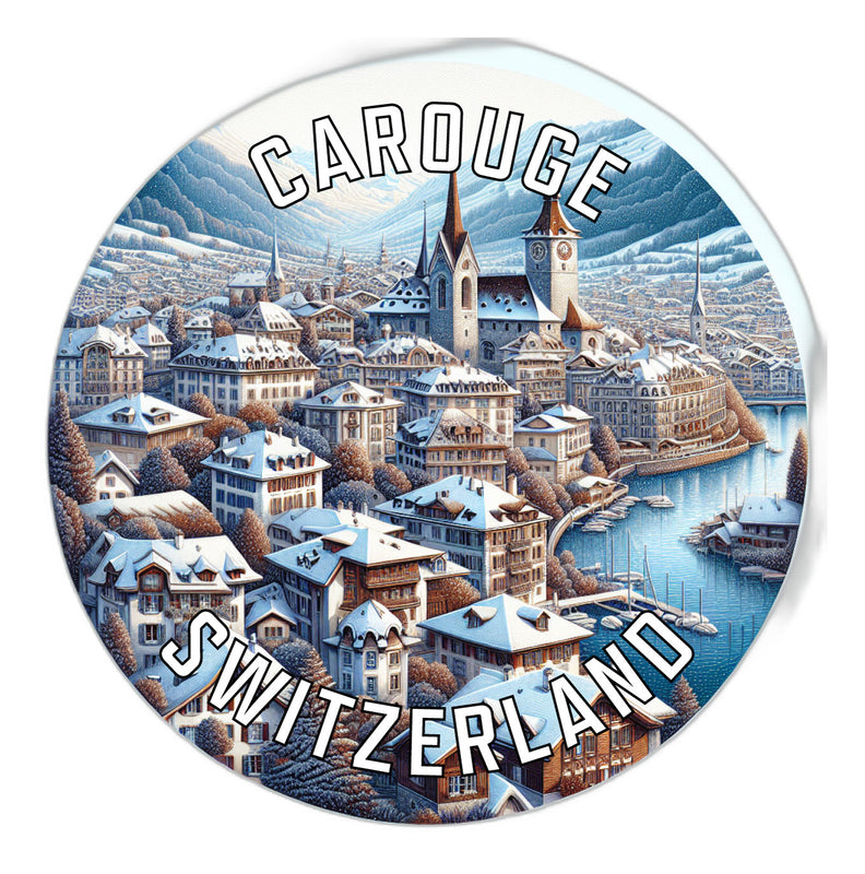 Carouge Switzerland Souvenir Vinyl Decal Sticker 2-Inch