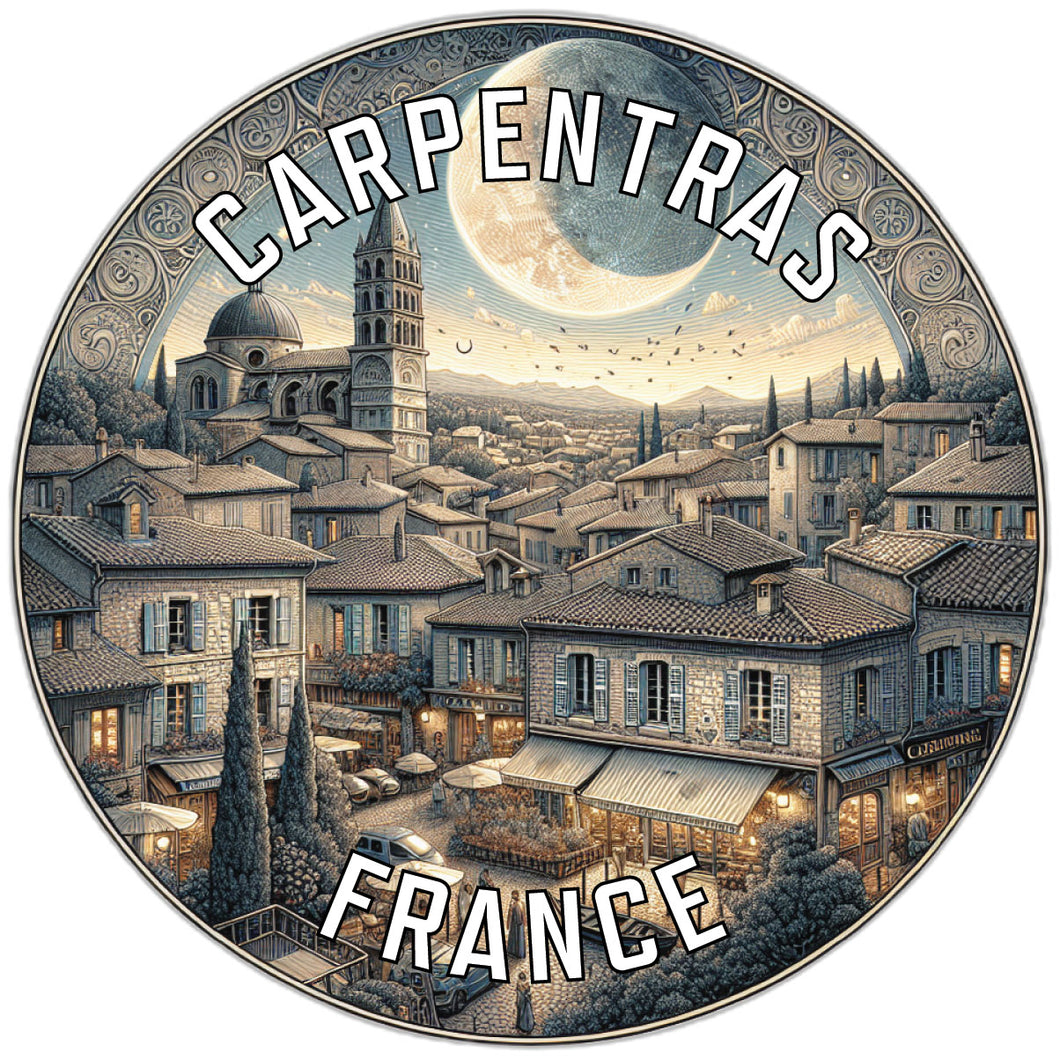 Carpentras France Souvenir Die Cut Flat Magnet 2-Inch