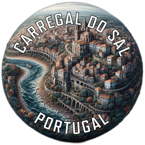 Carregal do Sal Portugal Souvenir Die Cut Flat Magnet 3-Inch