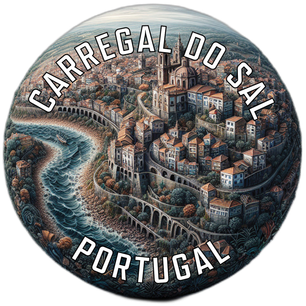 Carregal do Sal Portugal Souvenir Die Cut Flat Magnet 3-Inch