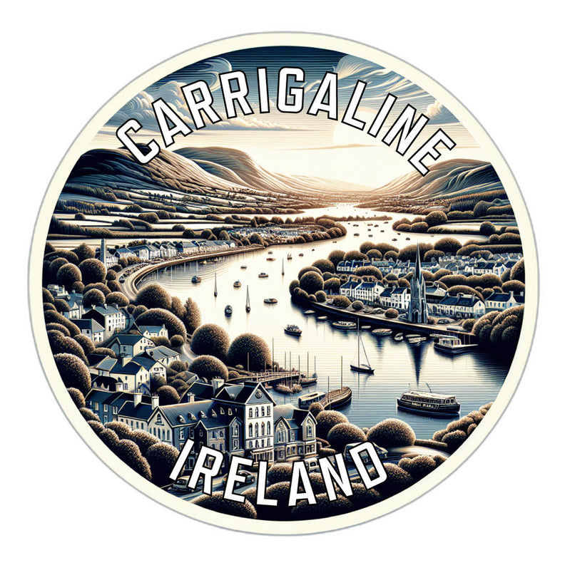 Carrigaline Ireland Souvenir Die Cut Flat Magnet 6-Inch