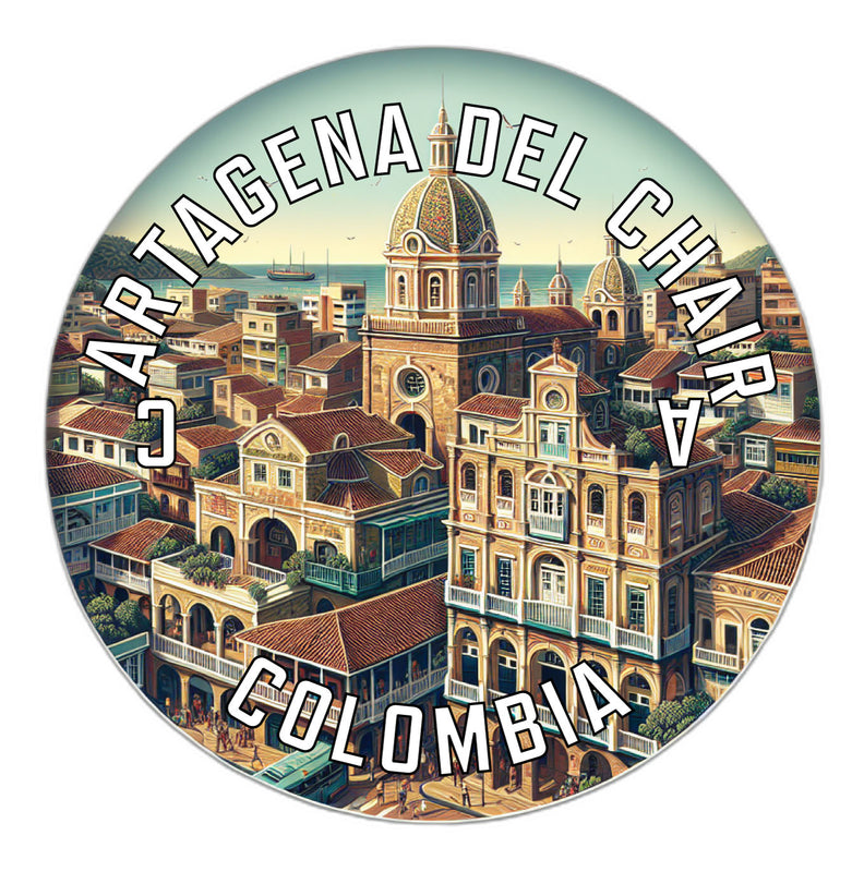 Cartagena del Chaira Colombia Souvenir Die Cut Flat Magnet 2-Inch