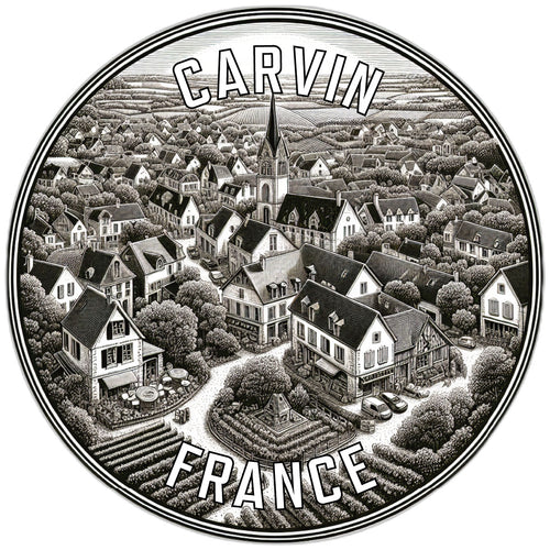 Carvin France Souvenir Vinyl Decal Sticker 2-Inch
